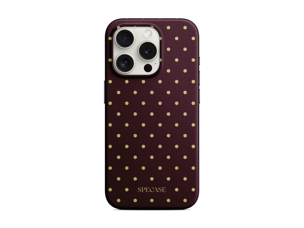 Benekli - Bordo Telefon Kılıfı (K104)