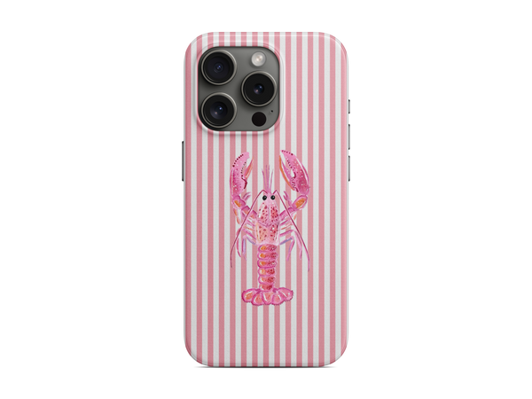 Çizgili - Pembe Yengeç Telefon Kılıfı (K273)