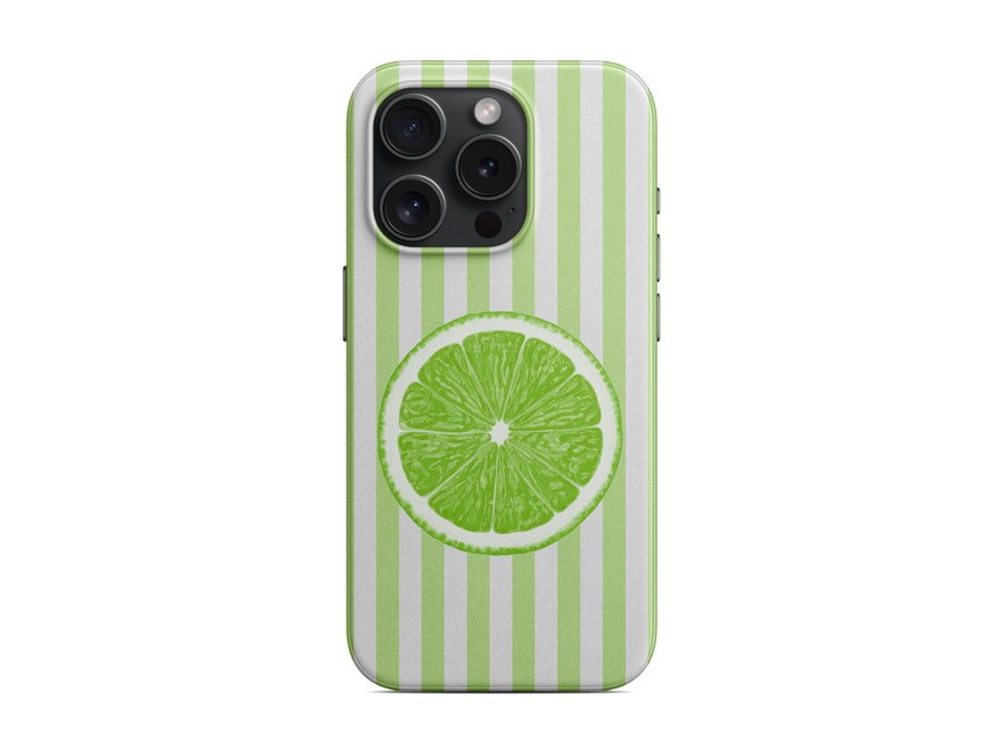Çizgili - Lime Telefon Kılıfı (K166)