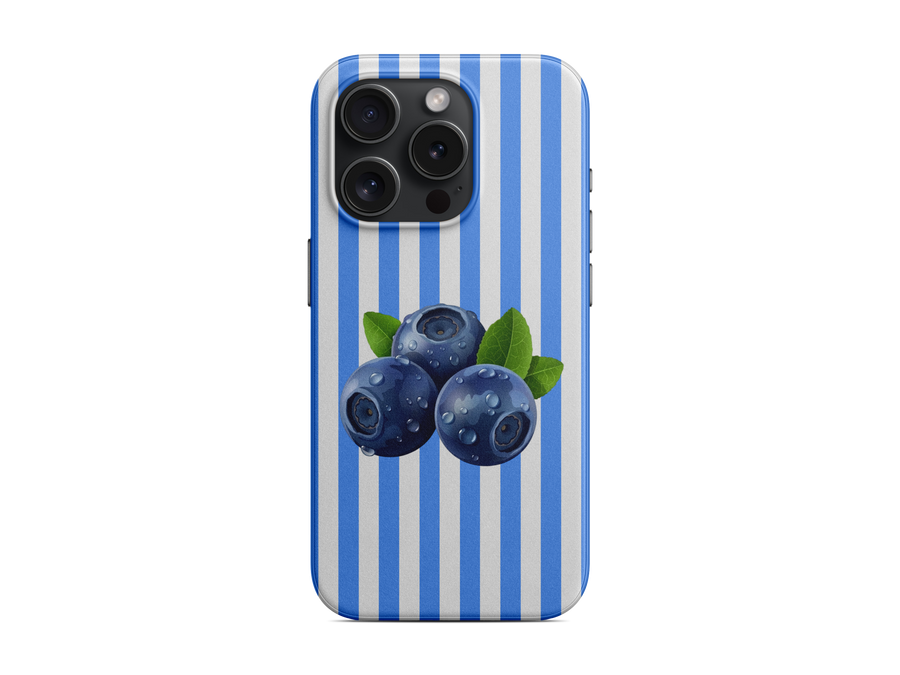 Çizgili - Yaban Mersini Telefon Kılıfı (K168)