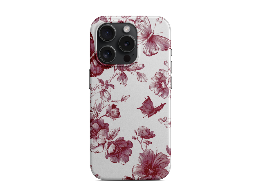 Kırmızı Kelebek Telefon Kılıfı (K221)