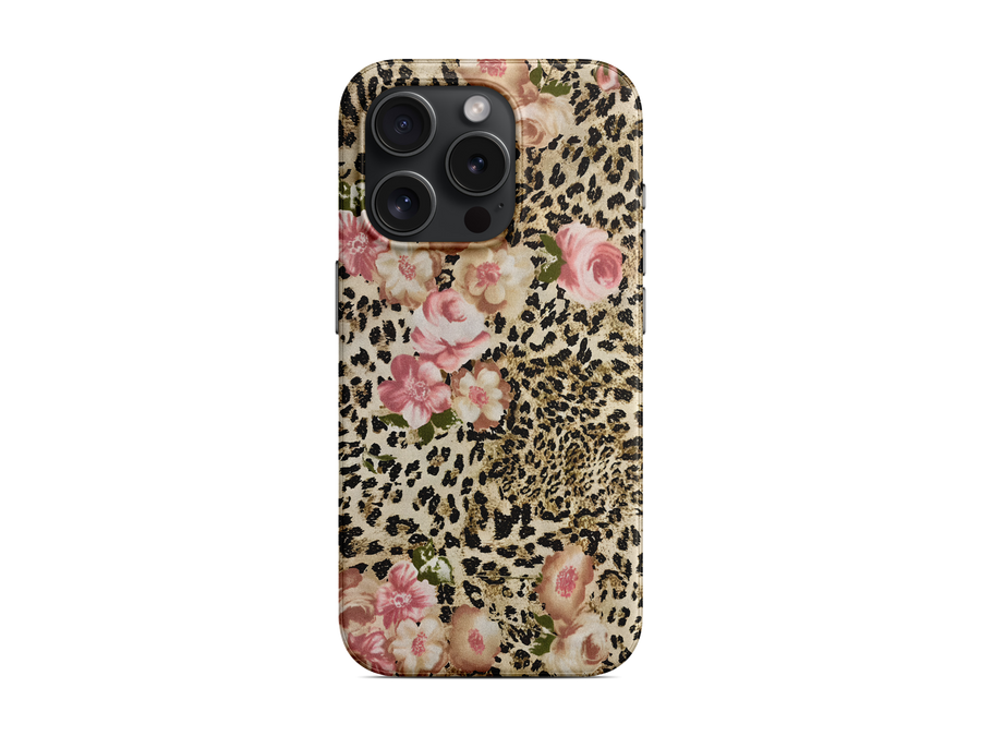 Çiçek Leopar Telefon Kılıfı (K122)