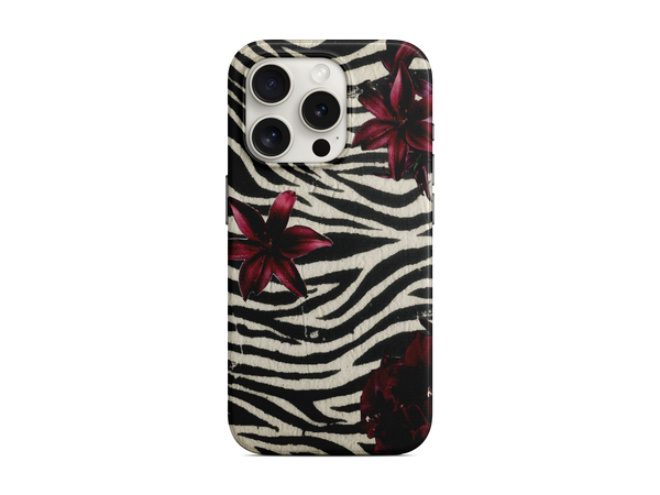Çiçekli Zebra Telefon Kılıfı (K179)