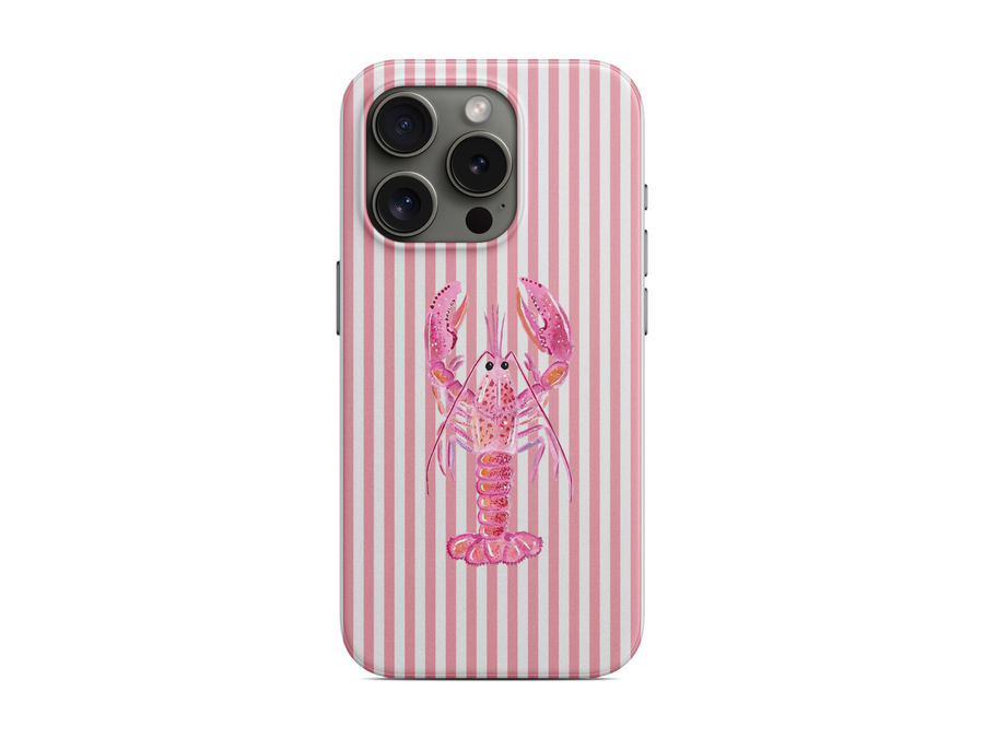 Çizgili - Pembe Yengeç Telefon Kılıfı (K273)