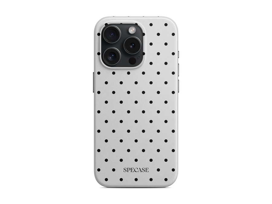 Benekli - Beyaz Telefon Kılıfı (K102)