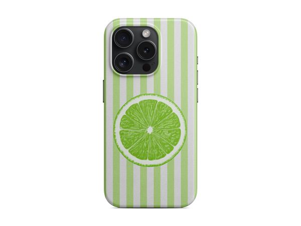 Çizgili - Lime Telefon Kılıfı (K166)