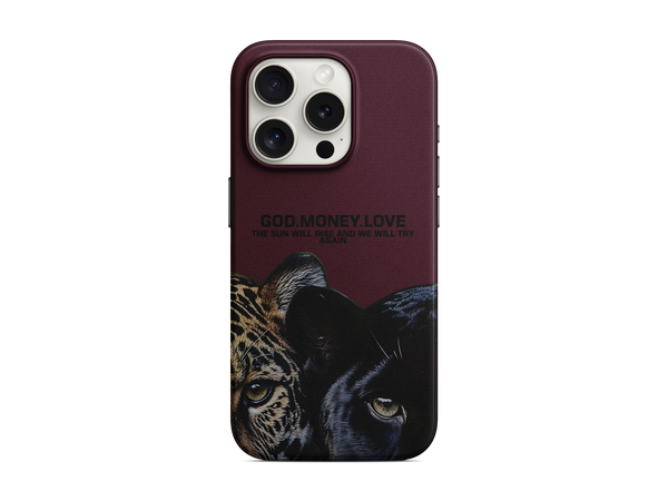 God Money Love Leopar Telefon Kılıfı (K131)