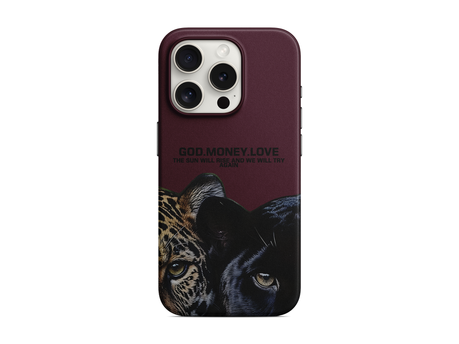 God Money Love Leopar Telefon Kılıfı (K131)