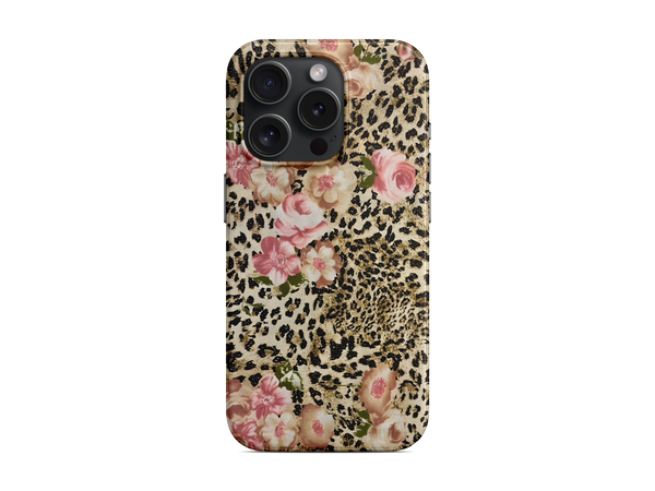 Çiçek Leopar Telefon Kılıfı (K122)
