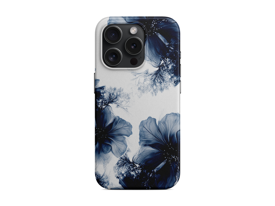 Mavi Çiçek Telefon Kılıfı (K227)