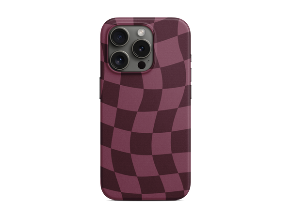 Kareli - Bordo Telefon Kılıfı (K289)