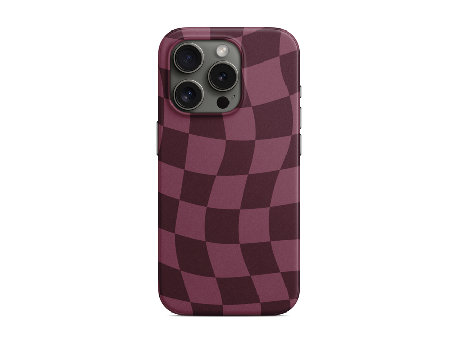 Kareli - Bordo Telefon Kılıfı (K289)